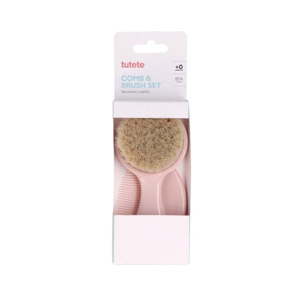 Σετ Βουρτσάκι και Χτενάκι - Ροζ - Tutete | 61-35680