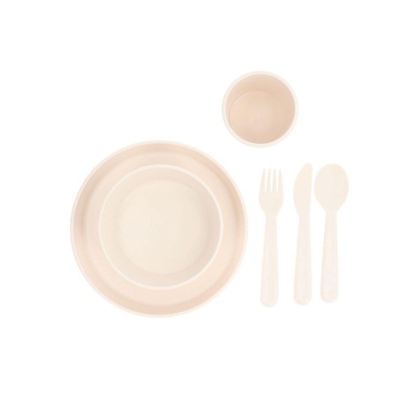 Σετ Φαγητού 6 Τεμαχιών PP Εκρού Tutete | 61-74698
