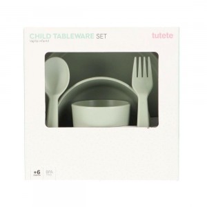 Σετ Φαγητού 6 Τεμαχίων PP Μέντα Tutete | 61-74699
