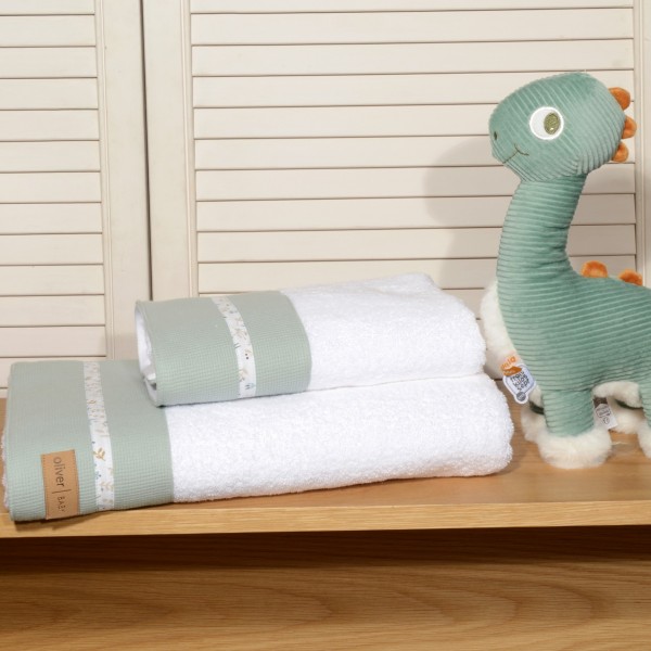 Σετ Πετσέτες 2 τεμ. 100% Βαμβάκι 450 γρμ/τμ 30x50cm & 70x120cm Design 403 Oliver Baby | 46-6760/403