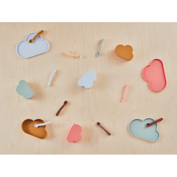 Σετ Πιάτο και Μπωλ Σιλικόνης – Chloe - Γκρι & Καφέ – OYOY | 53-107181