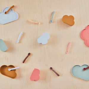 Σετ Πιάτο και Μπωλ Σιλικόνης – Chloe - Γκρι & Καφέ – OYOY | 53-107181