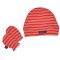 Σετ Σκουφάκι & 2 Γαντάκια Κόκκινο Κόκκινο με Λευκή Ρίγα | 49-9748/20