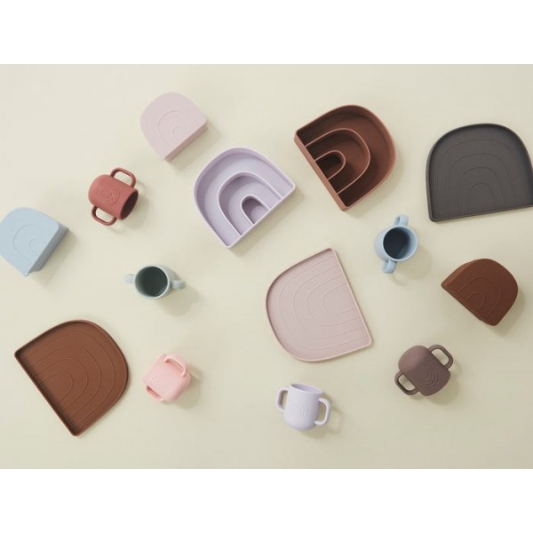 Σετ πιάτο και μπωλ σιλικόνης Rainbow OYOY | 53-107097