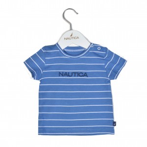 T-Shirt Jersey Organic Design 11  Μπλε Ριγέ 80cm 9-12 μηνών | 49-2110-80/11
