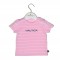 T-Shirt Jersey Organic Design 12  Ροζ Ριγέ 68cm 3-6 μηνών | 49-2110-68/12