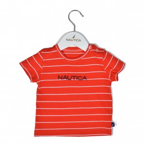 T-Shirt Jersey Organic Design 16 Κόκκινο Ριγέ 74cm 6-9 μηνών | 49-2110-74/16
