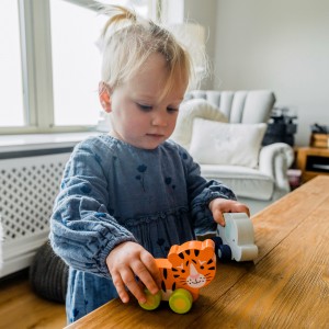 Tιγράκι Push & Pull Jungle Animals Orange Tree Toys | 60-07948