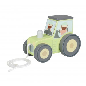 Τρακτέρ Pull Along Farmyard Orange Tree Toys (FSC®) | 60-09870
