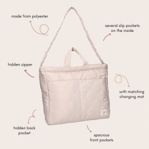 Τσάντα Αλλαγής Sofia Lovable Εκρού KIDZROOM | 50-4877