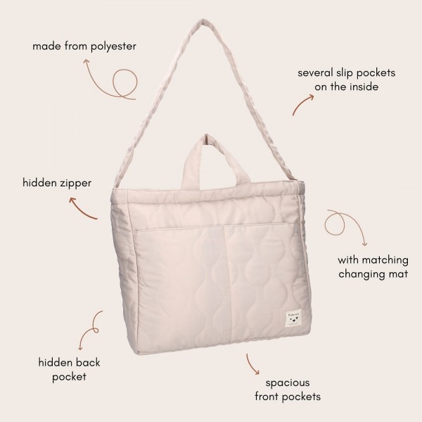 Τσάντα Αλλαγής Sofia Lovable Εκρού KIDZROOM | 50-4877