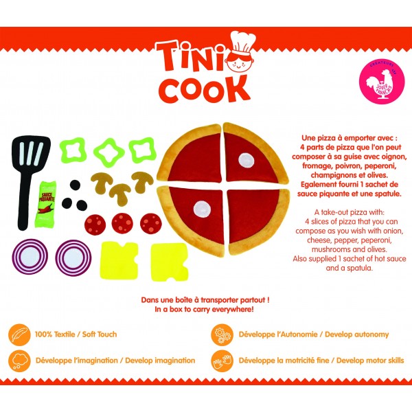 Υφασμάτινη Πίτσα με Σπάτουλα και Σάλτσα - Jemini | 62-024234