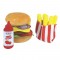 Υφασμάτινο Burger με Ketchup και Τηγανητές Πατάτες - Jemini | 62-024228