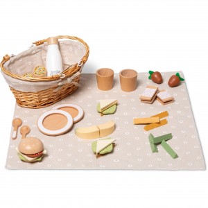 Ξύλινο Καλαθάκι Πικ-Νικ - Mama Memo | 56-85670