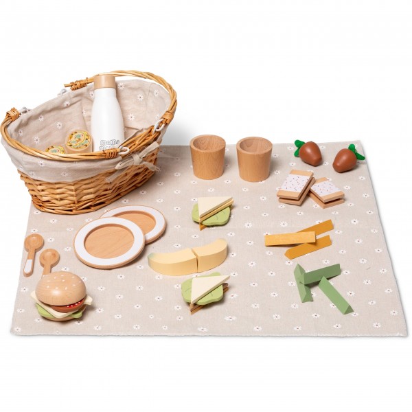 Ξύλινο Καλαθάκι Πικ Νικ Mama Memo | 56-85670