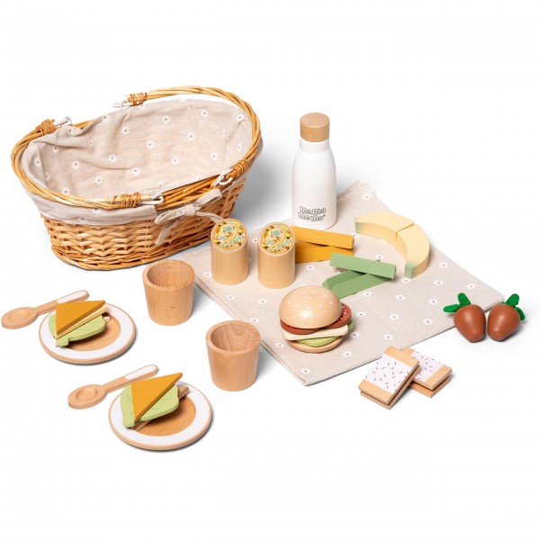 Ξύλινο Καλαθάκι Πικ Νικ Mama Memo | 56-85670