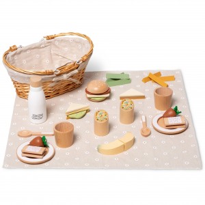 Ξύλινο Καλαθάκι Πικ-Νικ - Mama Memo | 56-85670