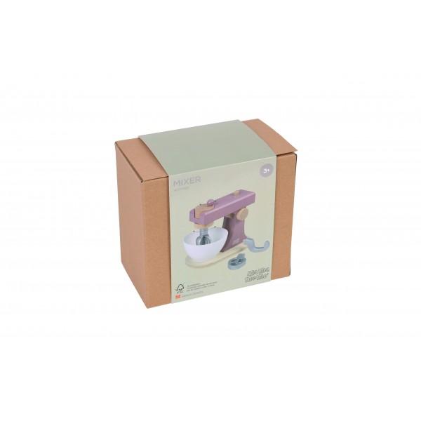 Ξύλινο Μίξερ με Αξεσουάρ Ροζ - Mama Memo | 56-85656