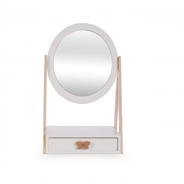Ξύλινος Καθρέπτης με Συρτάρι - Astrup | 56-84192