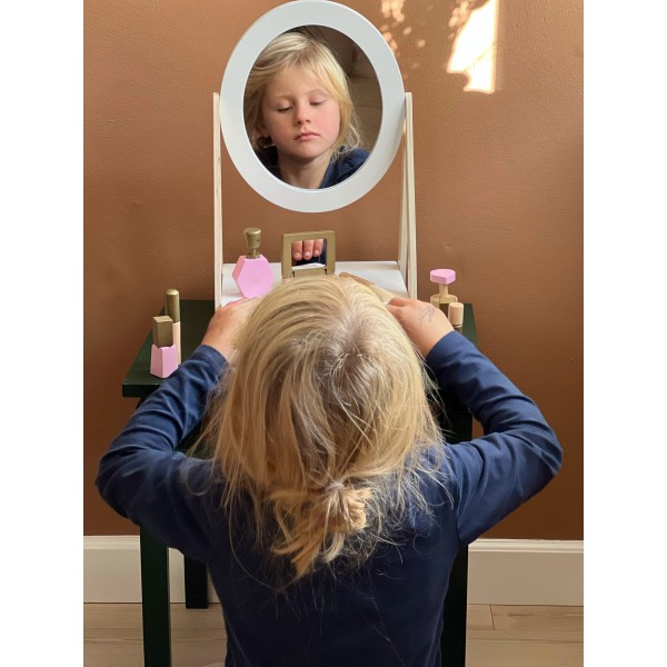 Ξύλινος Καθρέπτης με Συρτάρι - Astrup | 56-84192