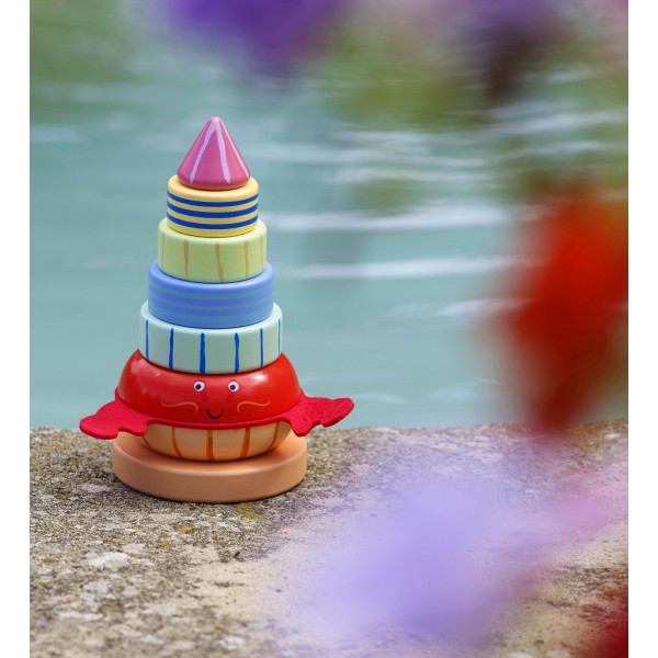 Ξύλινος Κύβος Στοίβαξης Καβούρι Orange Tree Toys | 60-12813