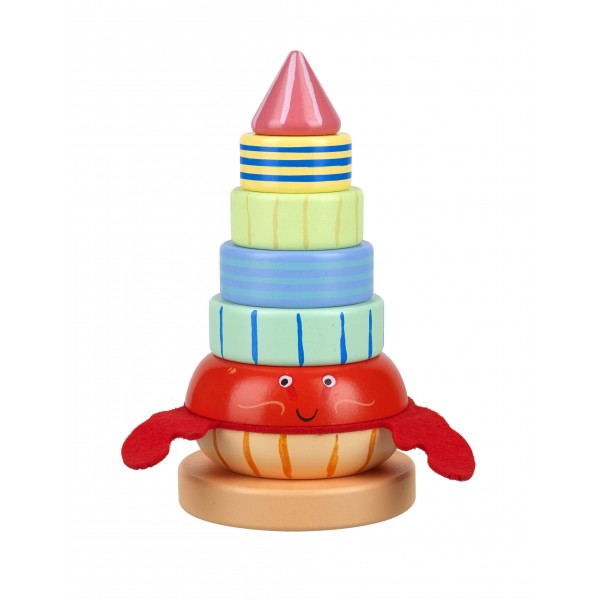 Ξύλινος Κύβος Στοίβαξης Καβούρι Orange Tree Toys | 60-12813