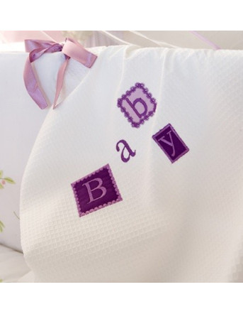 Baby Oliver des.602 Κουβέρτα Πικέ Κούνιας 100x140 | 46-6720/602