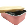 Lunch Box Με Καπάκι Από Bamboo 900ml Ροζ - Smikkels | 63-10010 Lunch Box Με Καπάκι Από Bamboo 900ml Ροζ - Smikkels | 63-10010