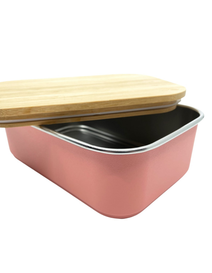 Lunch Box Με Καπάκι Από Bamboo 900ml Ροζ - Smikkels | 63-10010 Lunch Box Με Καπάκι Από Bamboo 900ml Ροζ - Smikkels | 63-10010