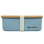 Lunch Box Με Καπάκι Από Bamboo 900ml Μπλε - Smikkels | 63-10011