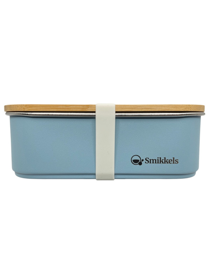 Lunch Box Με Καπάκι Από Bamboo 900ml Μπλε - Smikkels | 63-10011 Lunch Box Με Καπάκι Από Bamboo 900ml Μπλε - Smikkels | 63-10011