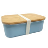 Lunch Box Με Καπάκι Από Bamboo 900ml Μπλε - Smikkels | 63-10011 Lunch Box Με Καπάκι Από Bamboo 900ml Μπλε - Smikkels | 63-10011