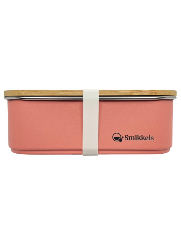 Lunch Box Με Καπάκι Από Bamboo 900ml Ροζ - Smikkels | 63-10010 Lunch Box Με Καπάκι Από Bamboo 900ml Ροζ - Smikkels | 63-10010