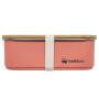 Lunch Box Με Καπάκι Από Bamboo 900ml Ροζ - Smikkels | 63-10010
