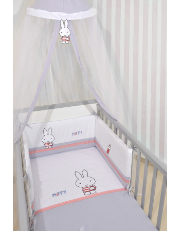 Miffy Des 65 Σετ Προίκας 3 τεμ Μουσελίνα Γκρι | 48-8700/65