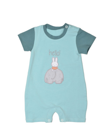 Miffy Des.13 Φορμάκι Καλοκαιρινό Μέντα Ανοιχτό Με Κέντημα 9-12 Mηνών/74 cm | 48-8752-74/13