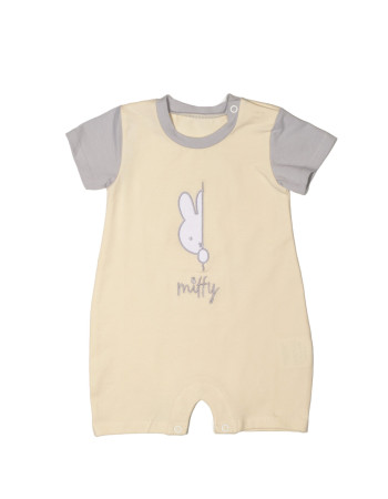 Miffy Des.14 Φορμάκι Καλοκαιρινό Εκρού Με Κέντημα 9-12 Mηνών/74 cm | 48-8752-74/14