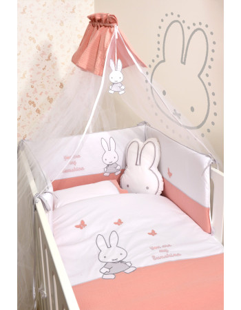 Miffy Σετ 9τ Des.62  Προίκας  Σομόν με Μεταλλικό Σίδερο Κουνουπιέρας αξίας 23€ | 48-8705/62