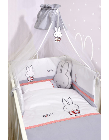 Miffy σετ 9τ Des.65 Προίκα Γκρι με Μεταλλικό Σίδερο Κουνουπιέρας αξίας 23€ | 48-8705/65