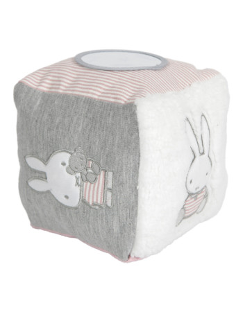 Miffy pink Κύβος δραστηριοτήτων με εσωτερικό κουδουνάκι 15x15x15 | 47-3606