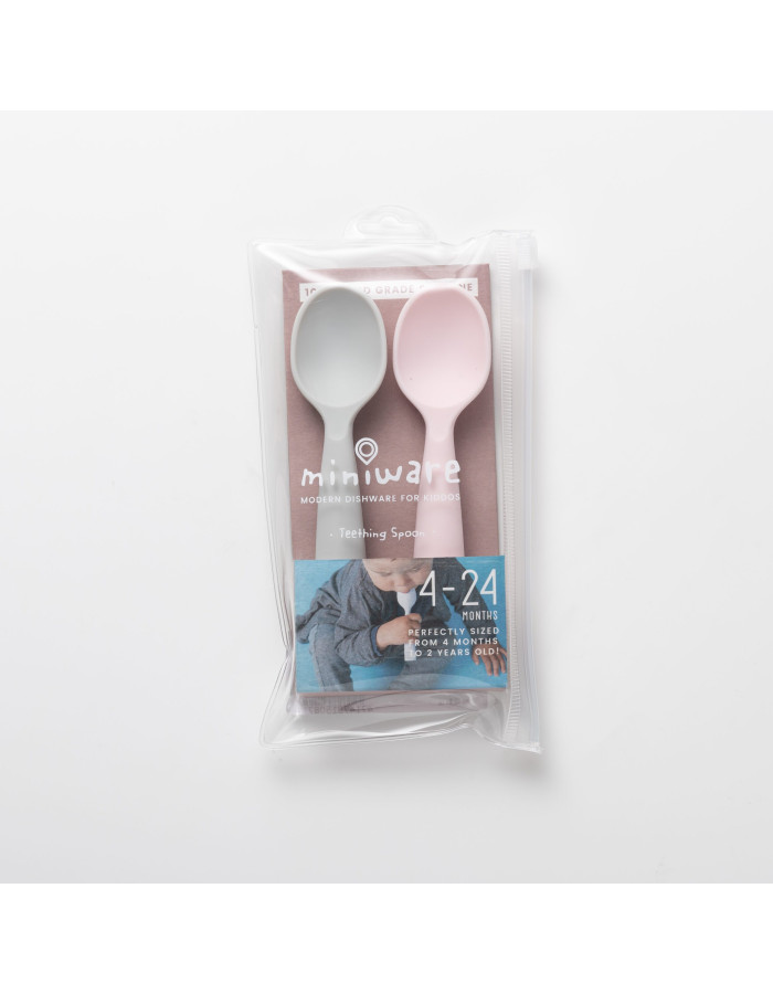 Miniware Des.12 Σετ 2τ Κουτάλια Σιλικόνης Ροζ-13,5cm | 51-5006/12 Miniware Des.12 Σετ 2τ Κουτάλια Σιλικόνης Ροζ-13,5cm | 51-5006/12