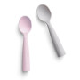 Miniware Des.12  Σετ 2τ Κουτάλια Σιλικόνης Ροζ-13,5cm | 51-5006/12