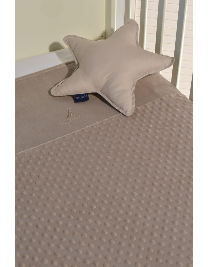 Κουβέρτα Λίκνου Minky Καφέ Διπλής Όψης | 46-6725/904