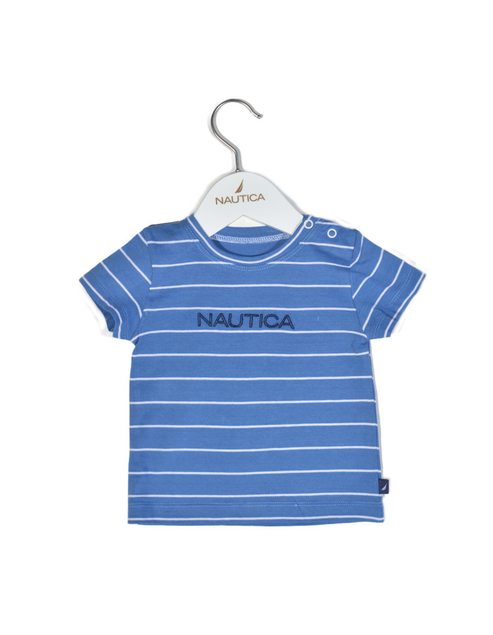 T-Shirt Jersey Organic Design 11  Μπλε Ριγέ 74cm 6-9 μηνών | 49-2110-74/11