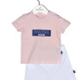 Design 12 Σετ T-Shirt & Shorts Jersey Pink/White 80cm 9-12 μηνών | 49-2021-80/12