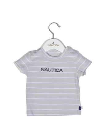 T-Shirt Jersey Organic Design 15 Γκρι Ριγέ 74cm 6-9 μηνών | 49-2110-74/15