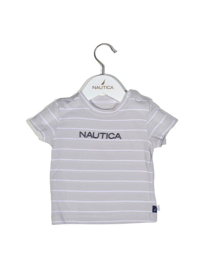 T-Shirt Jersey Organic Design 15 Γκρι Ριγέ 74cm 6-9 μηνών | 49-2110-74/15