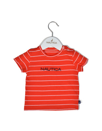 T-Shirt Jersey Organic Design 16  Κόκκινο Ριγέ 68cm 3-6 μηνών | 49-2110-68/16