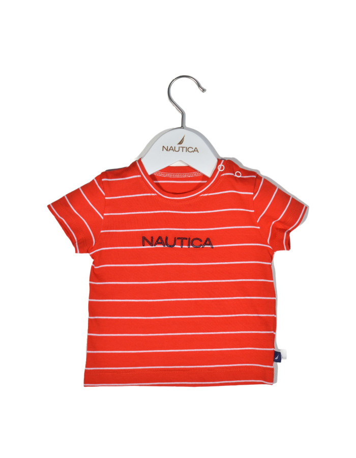 T-Shirt Jersey Organic Design 16  Κόκκινο Ριγέ 68cm 3-6 μηνών | 49-2110-68/16
