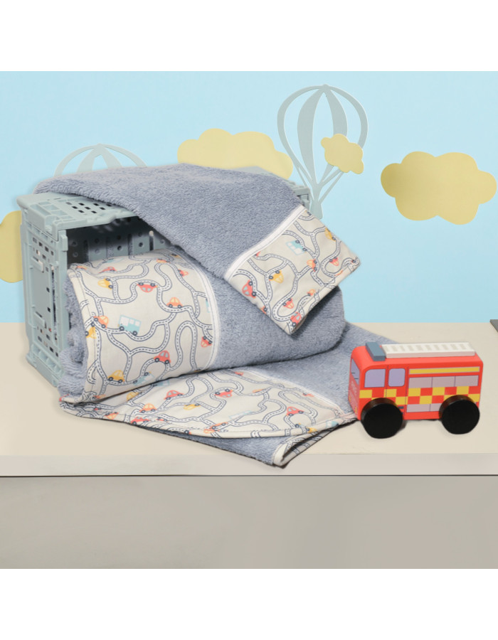 Σετ Πετσέτες 2 τεμ 100% Βαμβάκι 450 γρμ/τμ 30x50cm & 70x120cm Design 214 Oliver Baby | 46-6760/214 Σετ Πετσέτες 2 τεμ 100% Βαμβάκι 450 γρμ/τμ 30x50cm & 70x120cm Design 214 Oliver Baby | 46-6760/214